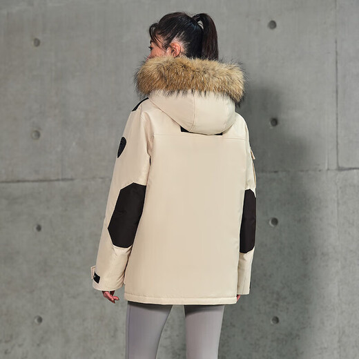 Tambor down jacket for men and women, short fur collar parka thickened warm jacket TF236579 Luoying meters 165