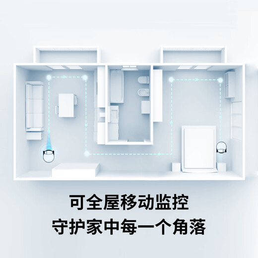 enabot ROLA PetPal Yino Pet Companion Robot Mobile Surveillance Camera App Remote Video Control Snack Feeding Pet [Almighty Set]