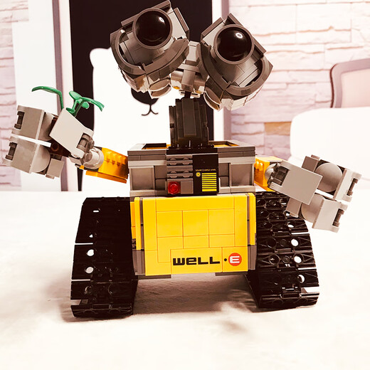 Yuxing Model King Boy Monting Building Blocks Programmierroboter Wali Elektrische Fernbedienungsstrecke Rennspurmodell Kinderspielzeuggeschenk Statische Version Wali Roboter Bausteine-687 Partikel kompatibel mit LEGO-Programmierroboterbaubausteinen