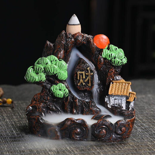 Mewai (incense burner) reverse flow incense tower incense creative ornaments aromatherapy household reverse flow incense grains toilet deodorizing incense 55 grains + road to wealth mixed fragrance