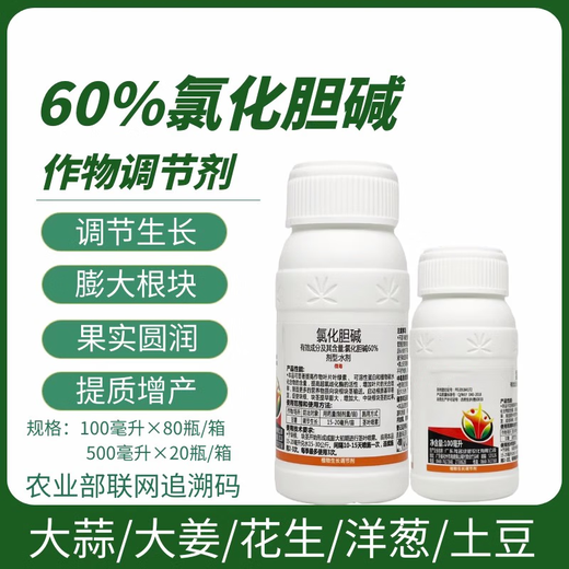 Choline chloride 60% garlic, ginger, onion, sweet potato, peanut, potato, ginseng medicinal material, ginger underground rhizome enlarging agent 100ml