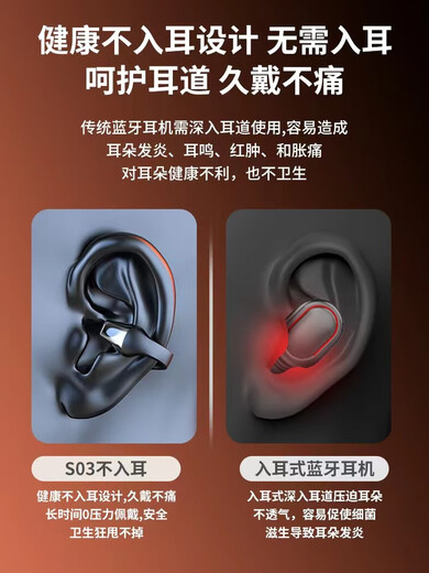 索尼（SONY）通用蓝牙耳机2025年新款骨传导概念真无线智能健康 典雅黑顶配款