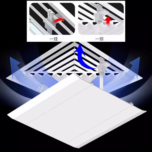 Chuangjingyixuan is suitable for Midea central air-conditioning windshield to prevent direct blowing, square ceiling machine air-conditioning outlet windshield, windshield board, air duct machine anti-direct blowing cover plastic bracket type 60*60CM round air outlet suitable for 0x0x0cmA