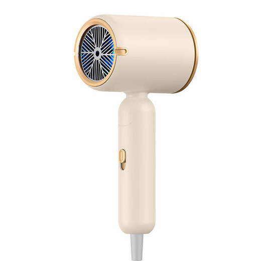 RURE Germany Negative Ion Care Hair Dryer Foldable Hair Dryer Home Light Sound High Power Negative Ions Does Not Hurt Hair Dormitory Students Portable Quick Drying Hair Dryer Top Model Blue Light Hair Care + 2 Billion Negative Ions + 2200W Khaki