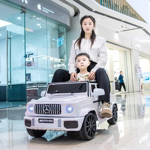 蚁道大G婴儿童电动车四轮玩具车可坐大人小孩可驾驶载人遥控汽车 标配黑：遥控+摇摆+双驱 0-10岁宝宝1-3-6岁玩具
