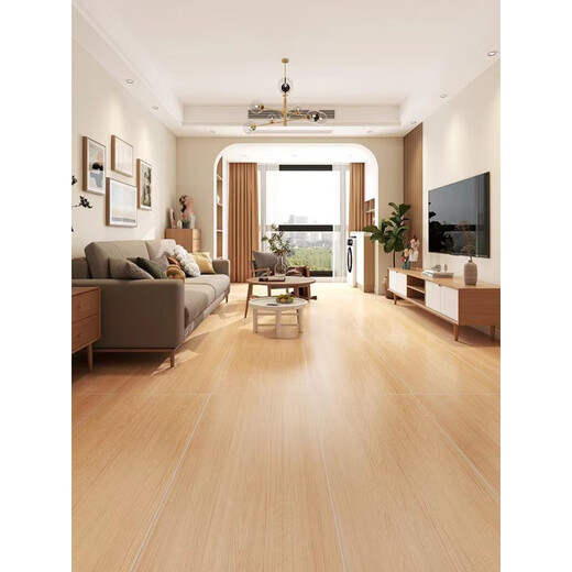 Suitable for Huili cream log style wood grain tiles 600x1200 living room bedroom floor tiles fishbone grain wood grain tiles imitation wood floor tiles 12681 150X600