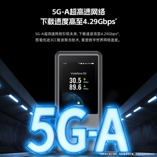 ZTE U60Pro global version 5G card-free portable wifi wireless network card wifi7 portable hotspot overseas general traffic 2025 model titanium silver global roaming 5G-A ultra-high-speed network