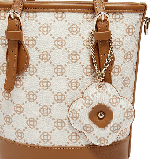 Senda Bucket Bag Women's Spring and Autumn New Shopping Mall Fashion Crossbody Bag X1477CX4 Beige F