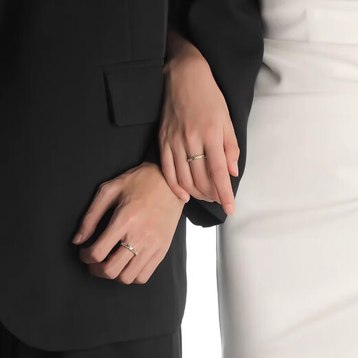 AIF Glacier Sunshine Pure Silver Couple Ring Female and Male Couple Rings Zhongjiujiu Birthday Gift for Girlfriend and Boyfriend Glacier Sunshine Couple Ring/Free Engraving