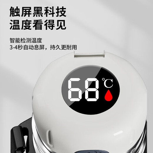 ihold 保温杯男士不锈钢大容量茶水分离水杯保冷水壶刻字礼品定制logo 旗舰测温【送杯套杯刷】600ml 316不锈钢保温杯