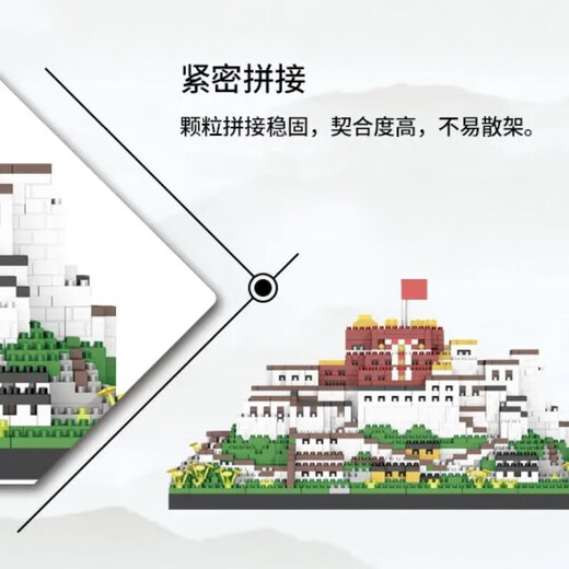 澄拼布达拉宫积木男女孩拼装玩具建筑兼容乐高难度巨大型模型生日礼物 大号布达拉宫【灯光版】9866粒