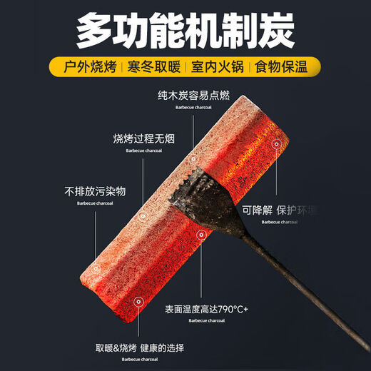Barbecue charcoal 10 Jin Jin equals 0.5 kg Barbecue charcoal heating charcoal hot pot charcoal barbecue charcoal heating 10 Jin Jin equals 0.5 kg +2 ignition blocks