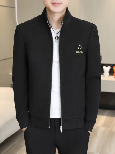 
Lemon jacket men's spring and autumn trendy men's casual jacket 2025 new youth spring windbreaker high-end lapel top khaki 695 single size L about 105-120Jin [Jin equals 0.5 kg]