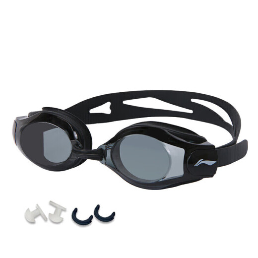Li Ning LI-NING swimming goggles HD anti-fog and waterproof glasses for men and women 508-1/215 black