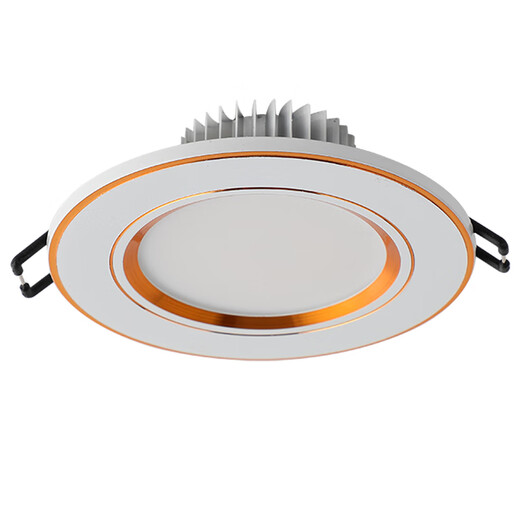 祎琳筒灯led3W5瓦天花射灯嵌入式客厅孔灯家用铜灯开孔5/6.5/7/8公分 全白5w白光开孔7-8.5