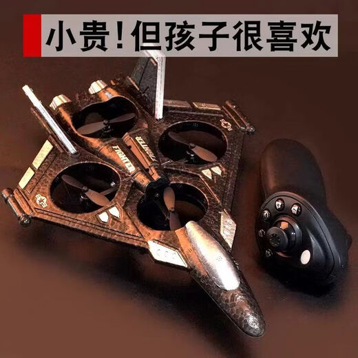 梵达森（FAN DA SEN）无人机抖音同款垂直起降战斗机滑翔机泡沫儿童遥控玩具飞机直升机 （四轴UFO）翻滚+返航+起降+灯光 （单电池）送精品易损件+充电线+质保