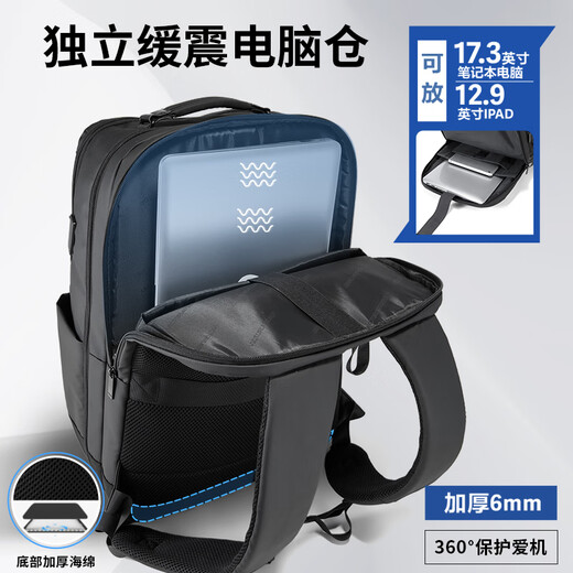VICTORIATOURIST backpack men's 17.3-inch laptop bag large capacity business backpack travel bag school bag V9089