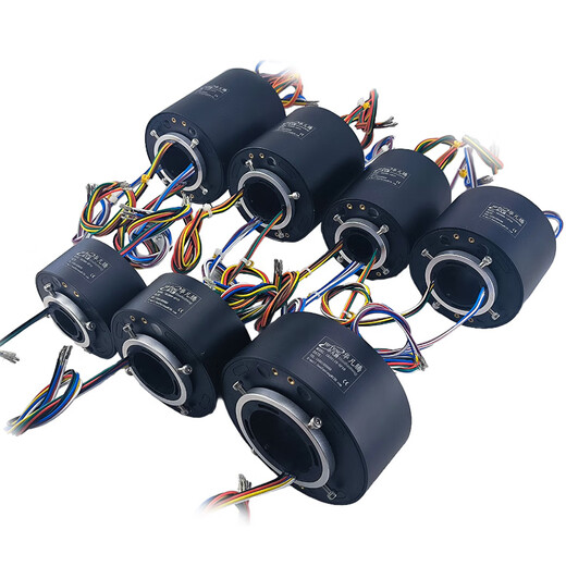 Shantoulincun conductive slip ring 360 degree hollow rotary connection 612 route 5A10A high-speed electric slip ring through hole conductive slip ring GK3899-6P05/6 path 5A midhole 3