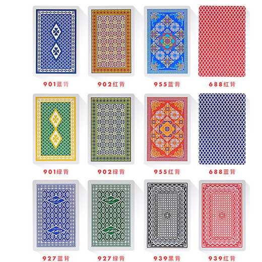 
GYT Plastic Playing Card High-end Bridge Stud Habk Waterproof and Anti-Fold PVC Thickened High-quality Replenishment 688 Red Two (12 Pairs)