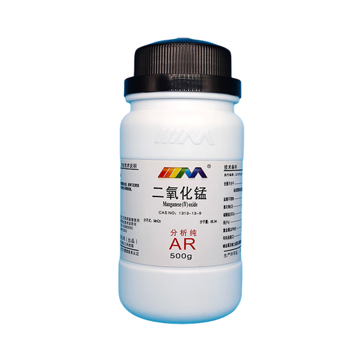 Karan Manganese Dioxide Manganese Pentoxide Analytical Pure AR500g CAS 1313-13-9 Chemical Experiment Reagents Analytical Pure AR500g AR500g In Stock