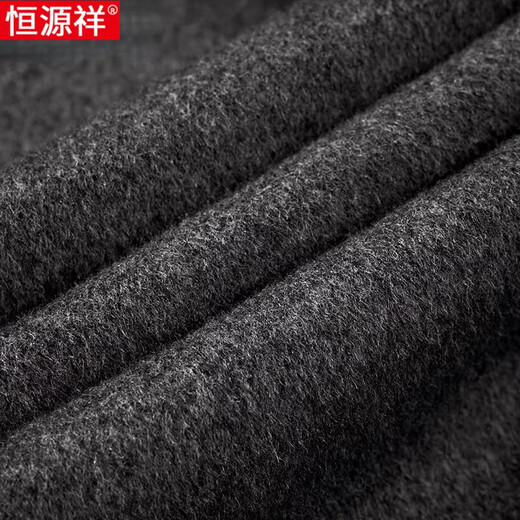 Hengyuanxiang Herbst und Winter Wollmantel Herrenkader Wolle doppelseitige Wolljacke Daddy Anzug Wollerte Mantel Männer Khaki 175/l [geeignet für 120-135jin [Jin gleich 0,5 kg]]