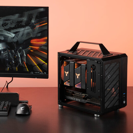 
GIGABYTE Ryzen R9 9950X/A4000/A2000 Mechanical Master C25 Mini Portable Design Host DIY Assembly Computer Drawing 3D Modeling Small Steel Form Desktop Machine 2: R9 9900X/32G/2T/A2000