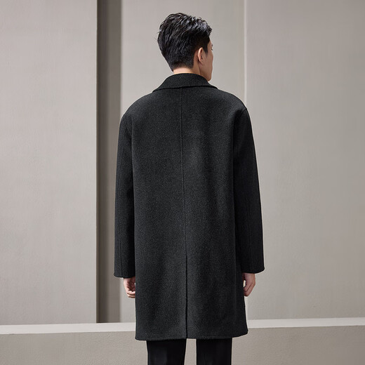 HLA Hailan Home Coat Men's Light Business Classic Flat Collar Pure Wool Jacket Men's Winter