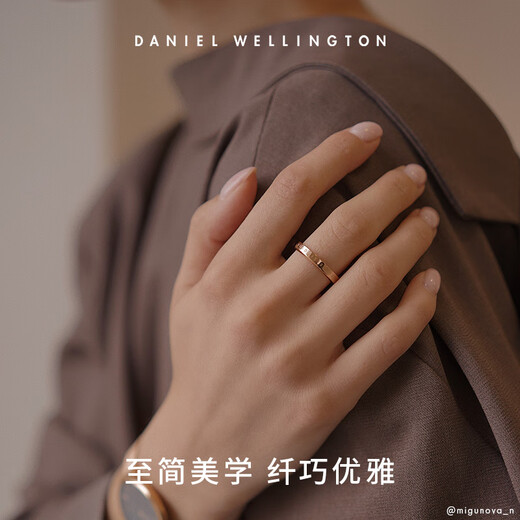 Daniel Wellington DW Ring Fashion Fashion Ring Ring Ring de hombres y el mismo regalo de cumpleaños para la novia DW00400017