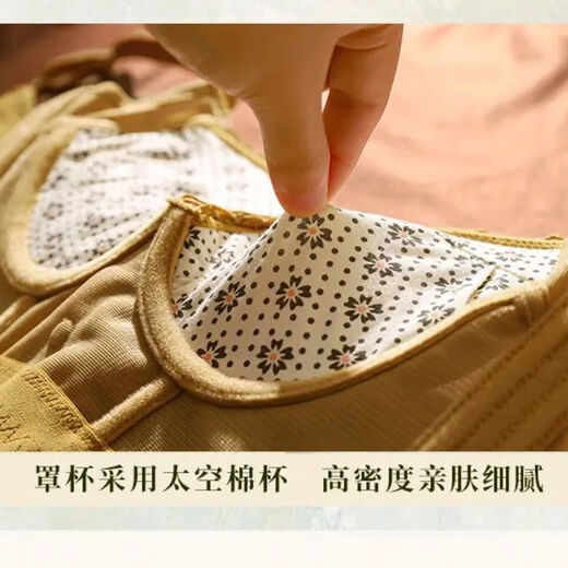 AXRG中脉JM小胸显大调整型内衣贵妇精油刺绣收副乳聚拢防下垂文胸罩 莫奈灰9215# 85A 38/B通杯