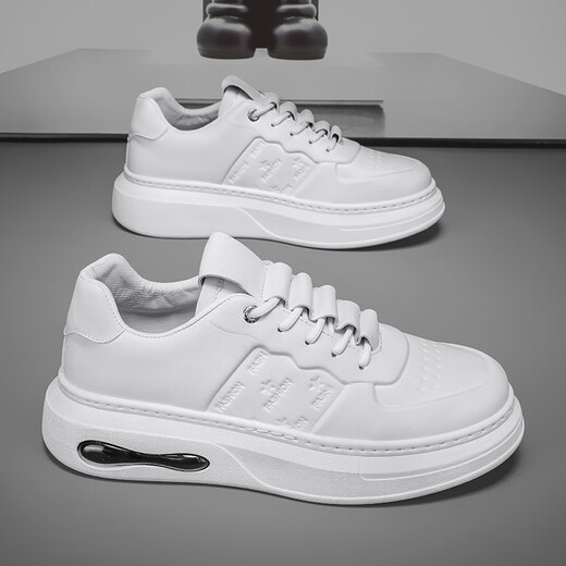 比肆羊男鞋2025新款秋季厚底板鞋轻质男士休闲鞋时尚运动鞋百搭潮款鞋 MK878卡其 39