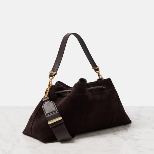 Jimmy Choo [chinesisches Valentinstagsgeschenk] Bon Bon S Wildleder Bucket Bag P00992370 Brown Unified Code