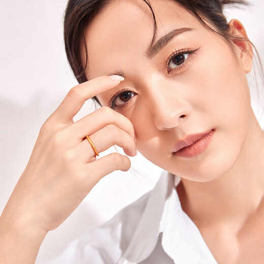 Saturday Blessing Pure Gold 999 Gold Ring Women's Ring Birthday Gift Price A0110912 No. 12 Approximately 1.72g