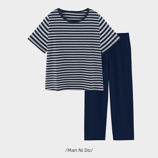 Emberlove Boy Pyjamas reine Baumwollkinder Frühling und Herbst Dünne kurzärmelige Hose Anzug Big Children Teenager Jungen Klimaanlage Home Kleidung N9901 [kurze Länge] 175 größere Version l Größe