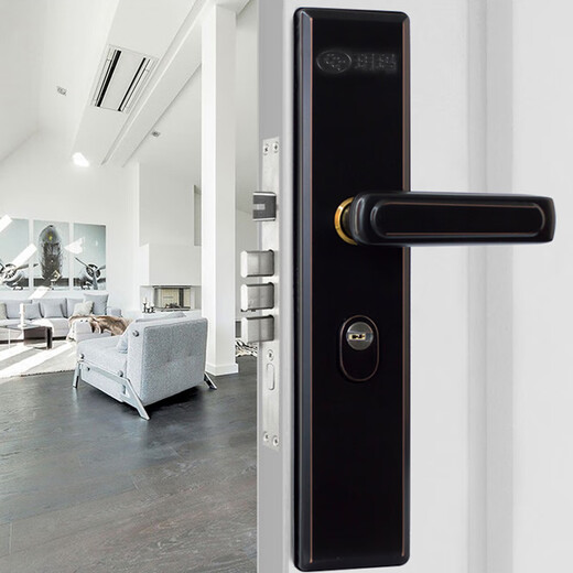 玥玛防盗门锁套装入户门锁超C级锁芯不锈钢防盗门把手上门安装24锁体