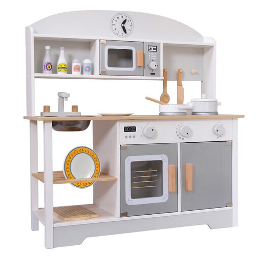 Lizhi niños jugando a la casa juguetes de cocina herramientas de barbacoa de madera mesa muñeca simulación de cocción para cocción hogareño utensilios de cocina región de madera cocina japonesa a estilo [rosa]