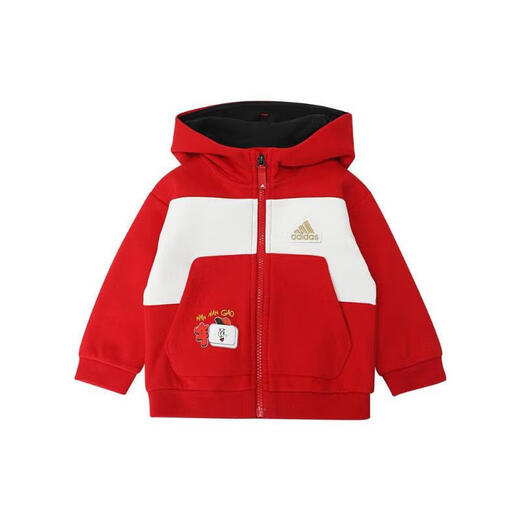 Adidas [大发] Детский спорт и свободный костюм с длинными рукавами JF3881 104