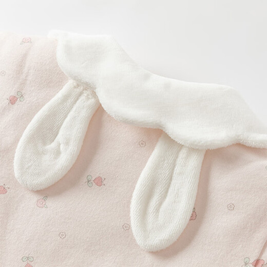 DAVE&BELLA baby quilted jumpsuit 100-day baby clothes antibacterial and anti-mite newborn crawling clothes winter new toddler pajamas flower print ready stock 59cm (recommended height 52-59cm)