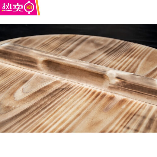 Vieruodis handmade fir pot lid wooden pot lid solid wood bucket lid wood water cylinder lid wooden pot lid round 18CM straight edge 18CM straight edge