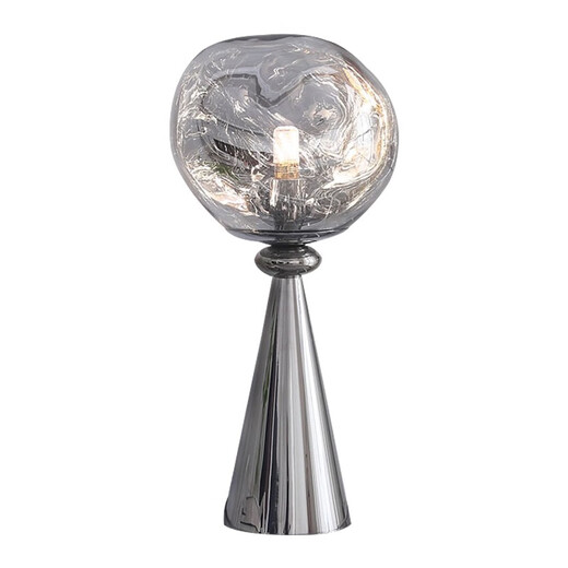 
Bedside lamp decorative light luxury desk lamp Nordic modern simple glass designer living room bedroom model room lamp M1011 four-section glass style button switch