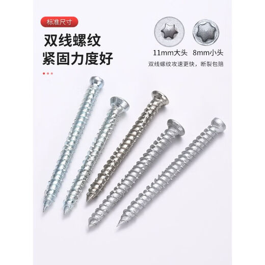 
Lu Rustbao self-cut screw galvanized cement self-tapping Rose door and window installation screw 410 stainless steel self-cut screw small head galvanized 7.5*12250 only sent batch