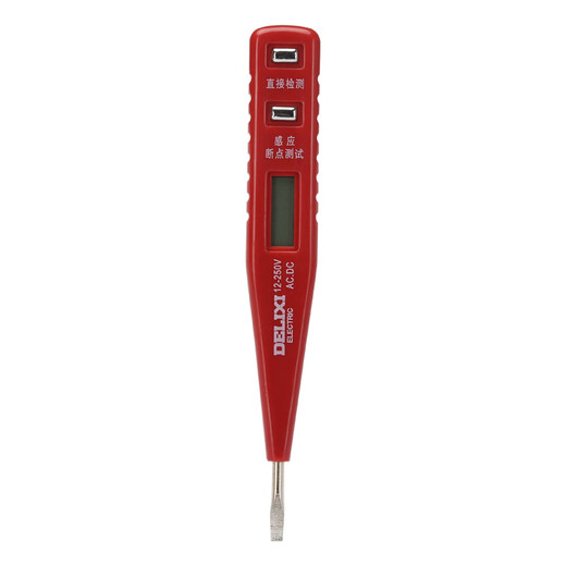 Delixi Prueba de inducción eléctrica Prueba de línea de pluma Electricista Especial Punto de interrupción Digital Pantalla de alta precisión Pen Pen Digital Prueba Pen 12250V