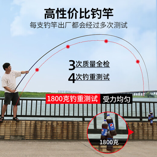 Zhongkui Zhongkui Yinshentai fishing rod ultra-light and ultra-hard 28-tone carbon composite rod 4.5m