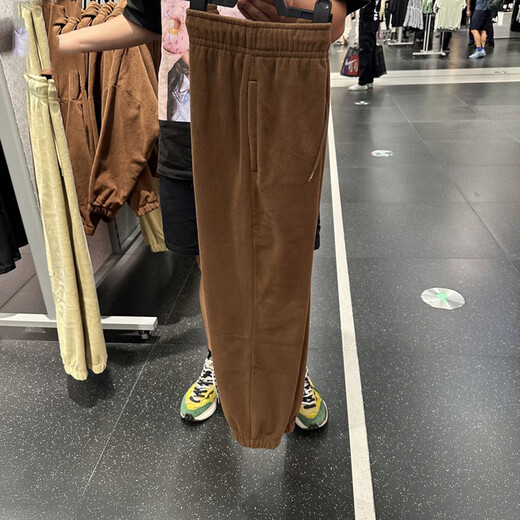 耐克（NIKE）冬季新款摇粒绒女子运动训练保暖加厚收口长裤休闲裤 HQ4877-259 S