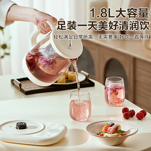 SUPOR health kettle, stew kettle, all-in-one fully automatic 1.8L large-capacity office scented tea making tea kettle and water all-in-one kettle kettle appointment insulation hot water kettle 316L stainless steel 1.8L+316L stainless steel 18YP05 1.8L