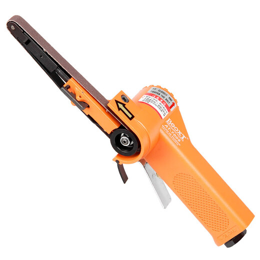 
BOOXT ​​AT-7009 Industrial Pulse Narrow-Edge Handheld Pneumatic Belt Sand Machine 10*330 Arc Angle Position Grinding Orange