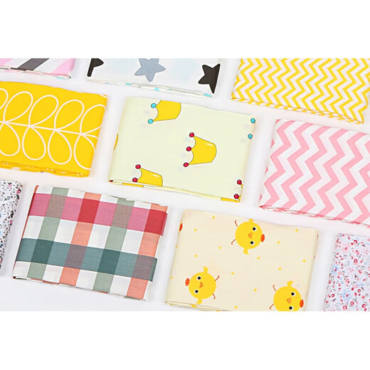 Fabrics for making clothes for dolls, pure cotton fabrics, baby type A baby bedding fabrics, children's cartoon quilt covers, cute animals (encrypted version)