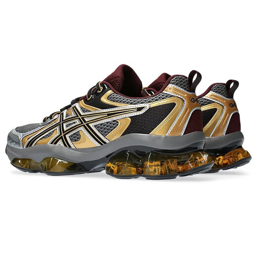 亚瑟士（asics）GEL-QUANTUM KINETIC 复古减震耐磨男士运动休闲鞋跑步鞋 碳灰/金1203A270-021 40.5 标准40.5/US7.5