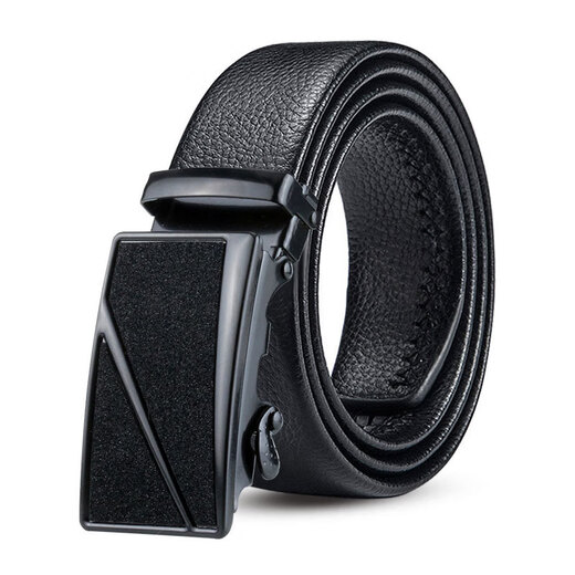 Lucy Landy men's automatic buckle trousers waistband buckle belt for young and middle-aged people Korean trend version pebbled business casual belt Stars-One 120cm