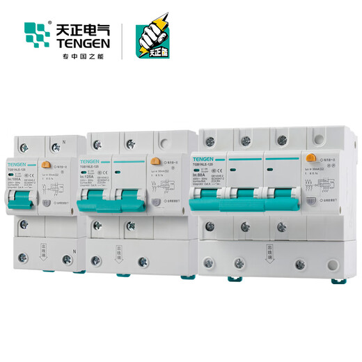 Tianzheng Electric TGB1NLE-125 air switch with leakage protection circuit breaker 2P single-phase 3P+N three-phase 4P 30MA 100ATGB1NLE-1251P+N