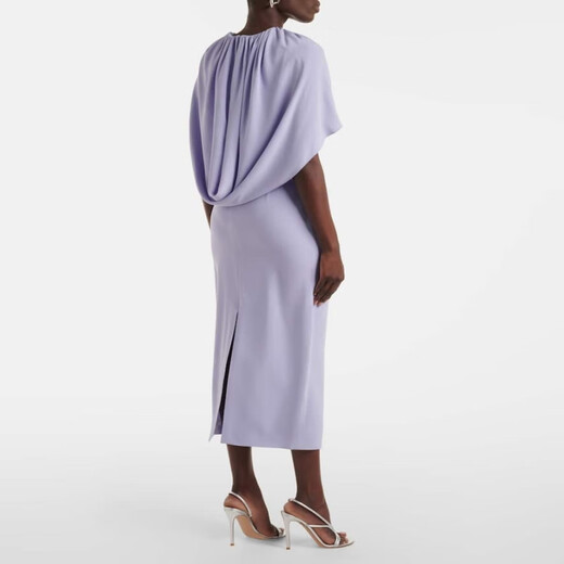 ROLAND MOURET Women's shawl crepe satin party skirt P00996841 Purple S CN 165/88